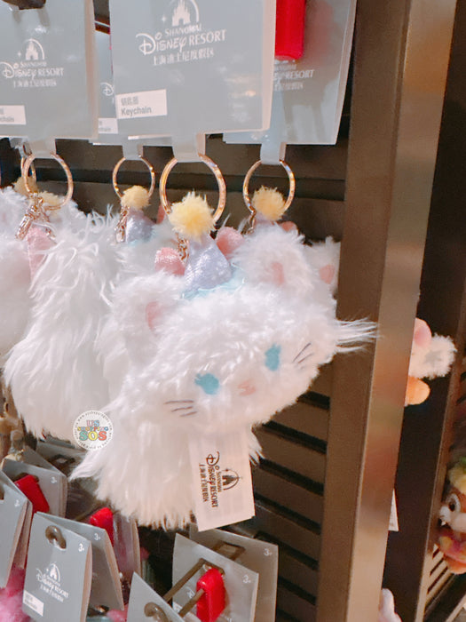 SHDL - Disney Cats "Paw Paw" Party x Marie Big Face & Tail Plush Keychain