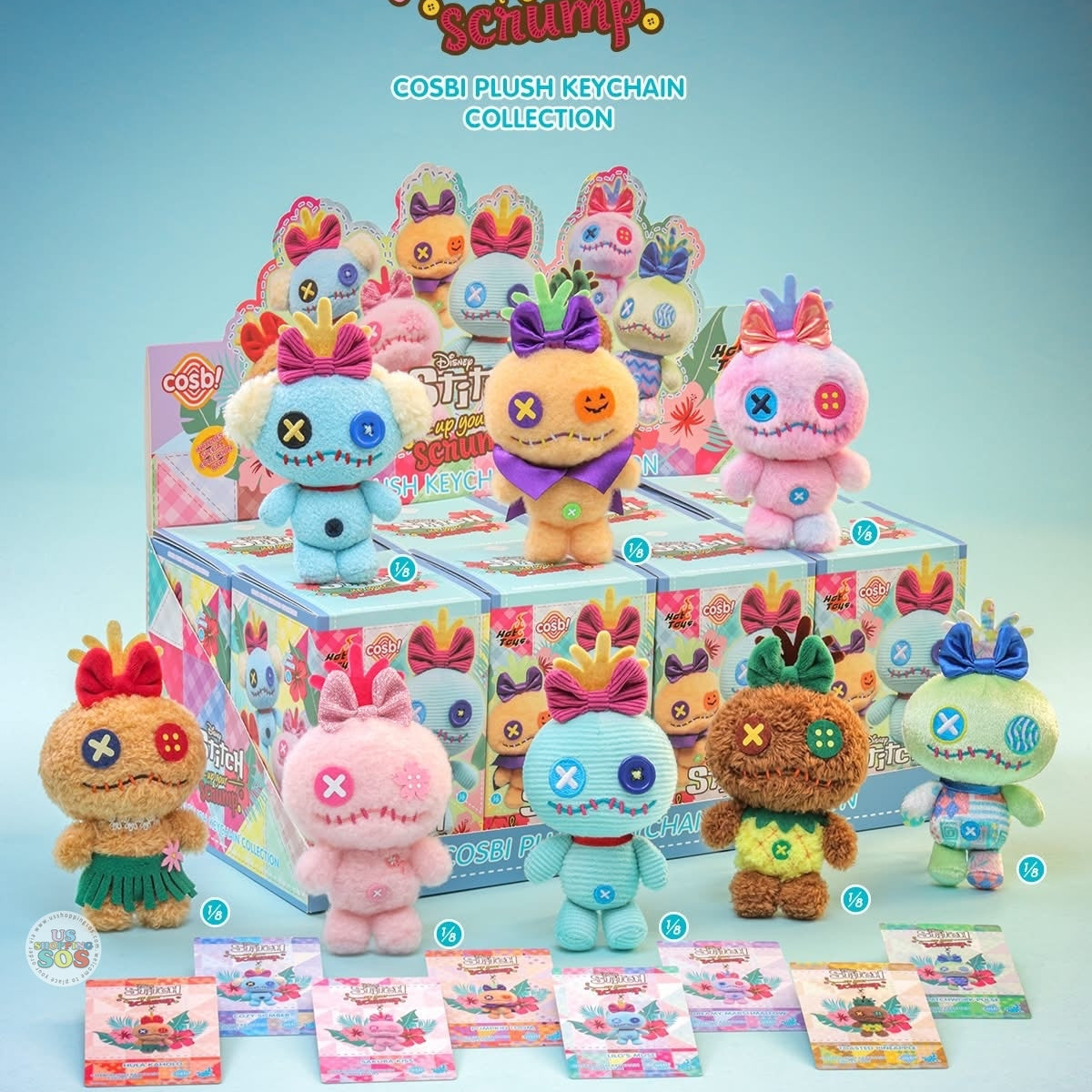 ディズニー　キュージョン　キューピー　スクルージ　マスコット　ストラップ キュージョン」ストラップにキューピー×ディズニー第2弾