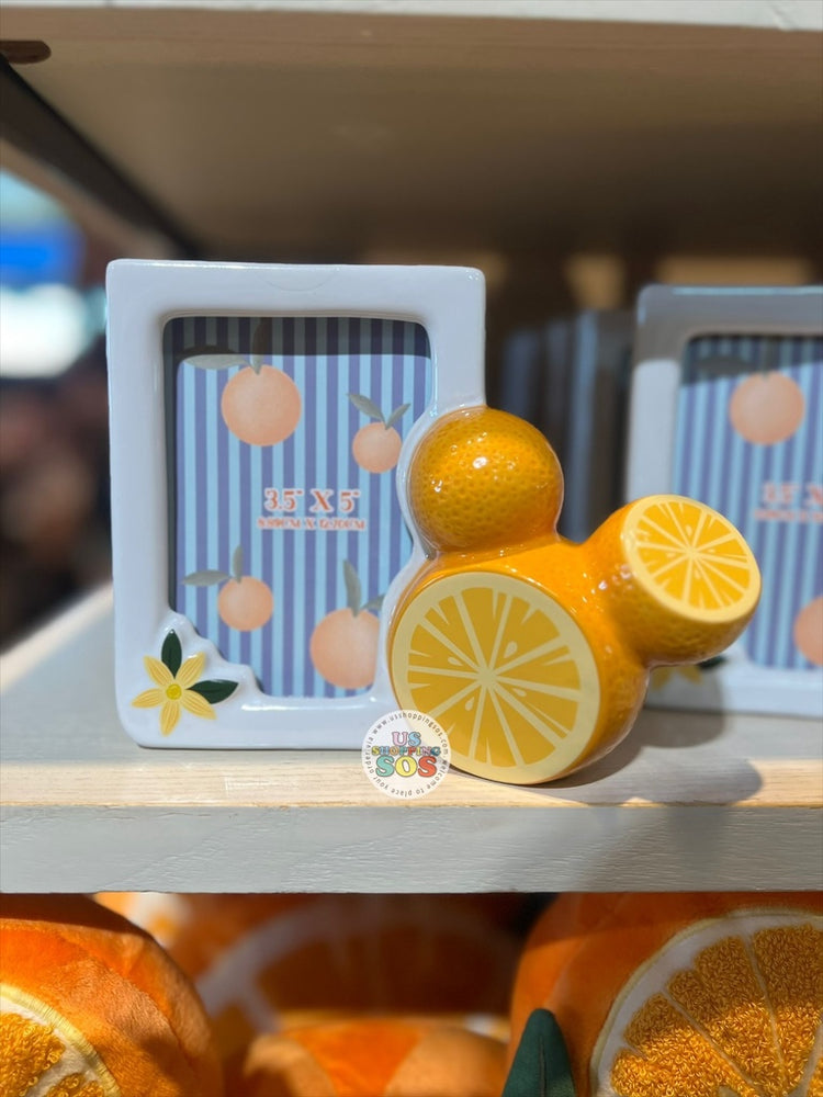 DLR/WDW - Mickey & Minnie's Fruit Stand 2026 - Orange Photo Frame 3.5” x 5”