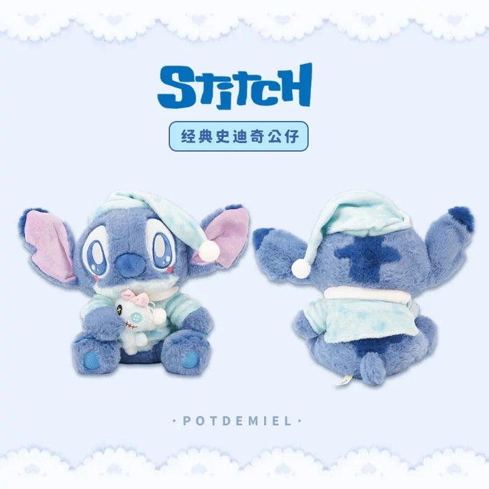 China Exclusive Potdemiel - 2026 Stitch & Scrump Pajama Plush Toy (Color: Blue)