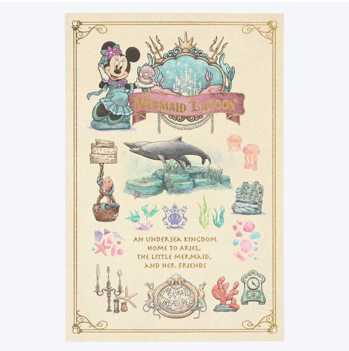 TDR - Tokyo DisneySea 25th Anniversary "The Jubilee Journey" x Minnie Mouse "Mermaid Lagoon" Post Card (Release Date: May 25, 2026)
