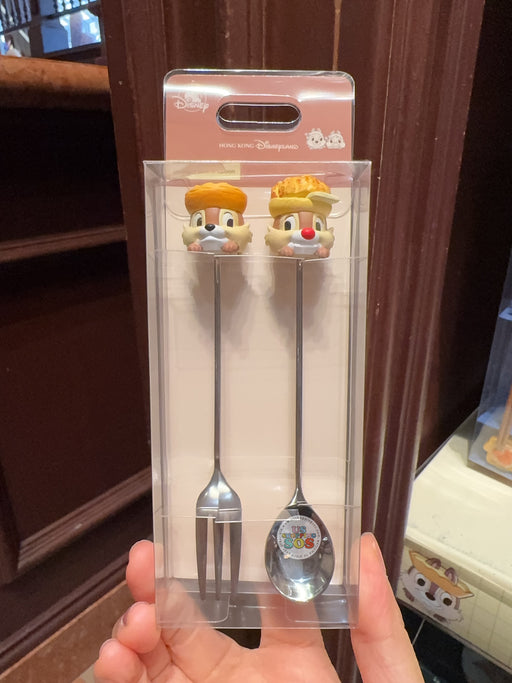 HKDL - 2026 Chip & Dale Hong Kong Cuisine & Dim Sum Collection x Chip & Dale Dessert Fork and Spoon Box Set
