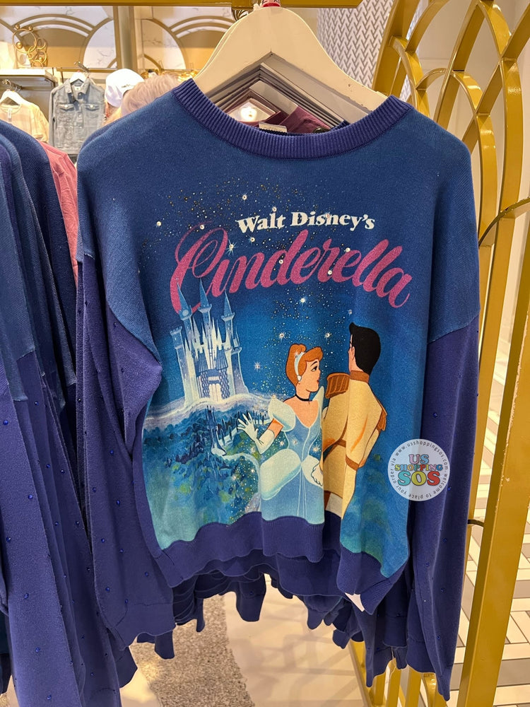 DLR/WDW - Cinderella 75th Anniversary - Blue Crew Neck Sweater Pullover (Adult)