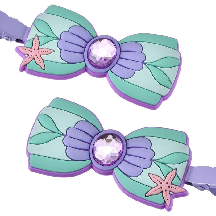 JDS - MAEGAMI Hair Zakka x Ariel ‘Color Clip Stone Ribbon’ Hair Clip Set