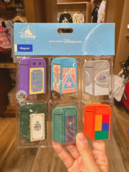 HKDL - Disney Resort Trash Can Magnets Set