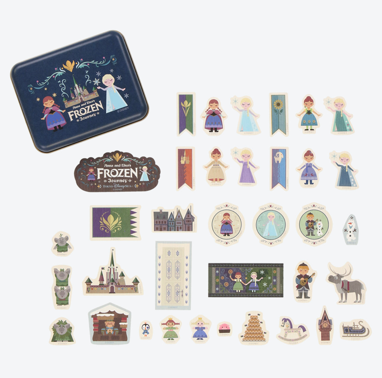 TDR - Fantasy Springs Anna & Elsa Frozen Journey Collection x Stickers Set
