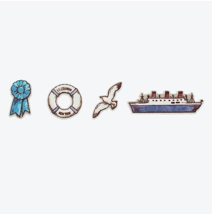 TDR - Tokyo DisneySea 25th Anniversary "Jubilee Rocket" Collection x Set of 4 Sparkling Peace