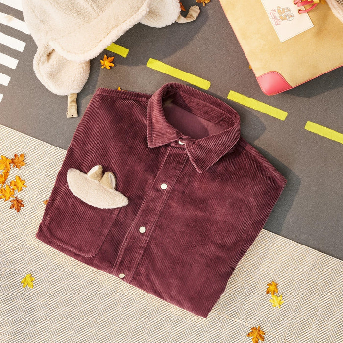 SHDS - Chip & Dale Winter Stick Together Collection x Chip & Dale Corduroy Shirt for Adults (Release Date: Sept 30, 2025)