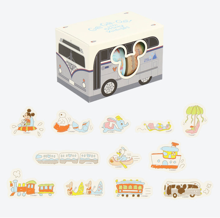 TDR - "Go-Go-Go! with Disney Vehicles" Collection x Masking Tapes & Stickers Set (Release Date: July 11, 2024)