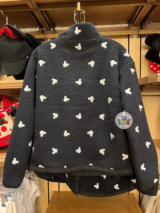 DLR/WDW - Mickey Icon Black Sherpa Jacket (Adult)