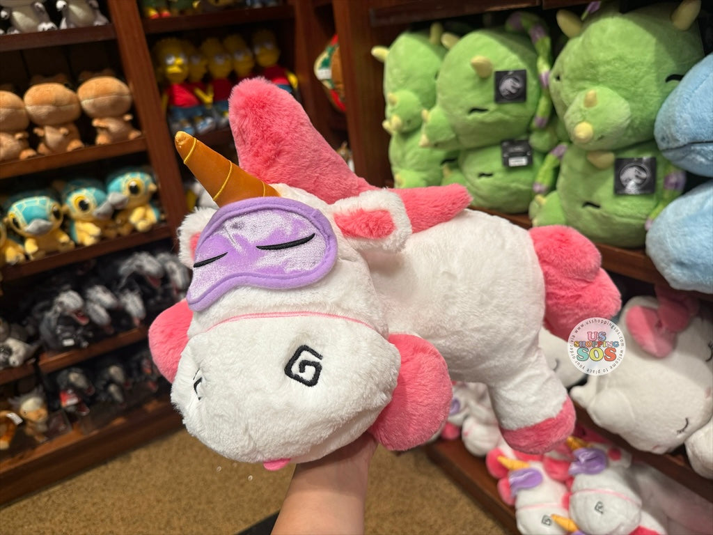 Universal Studios - Despicable Me Minions - Sleeping Fluffy Unicorn Plush Toy