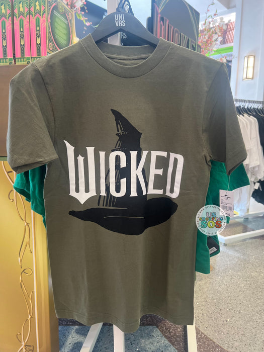 Universal Studios - Wicked - Witch Hat Olive Green T-shirt (Adult)