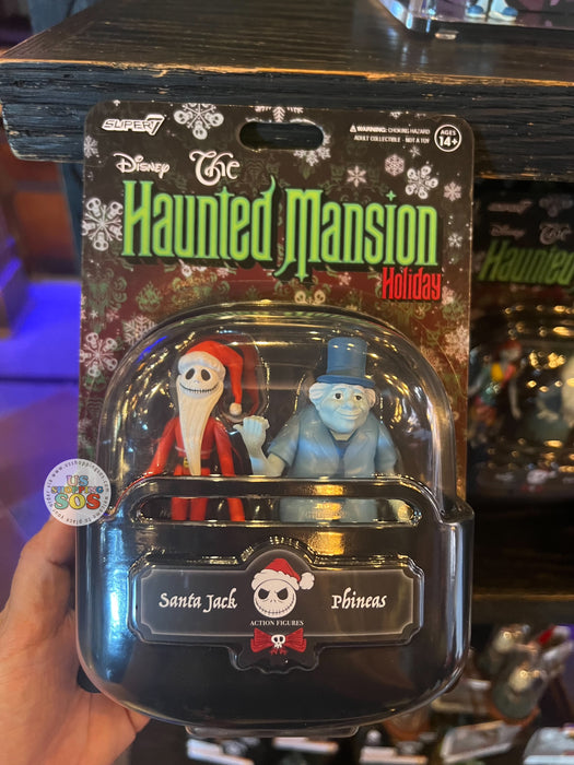 DLR/WDW - Haunted Mansion x NBC- Super7 Santa Jack & Phineas Toy Figure Set
