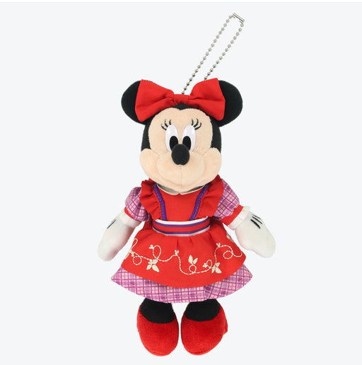 TDR - 2026 Minnie Mouse "Picking Berries & Red Checkered Design" x Plush Keychain (Release Date: Oct 8, 2026)