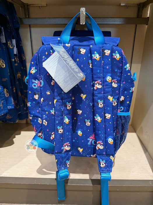 DLR - Disneyland 70th Celebration - Mickey & Friends Blue Backpack
