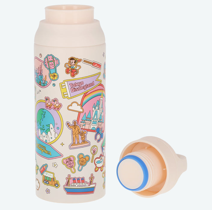TDR - Tokyo Disney Resort "Park Map Motif" Pastel Color Collection - Stainless Steel Bottle (Release Date: Dec 11, 2025)