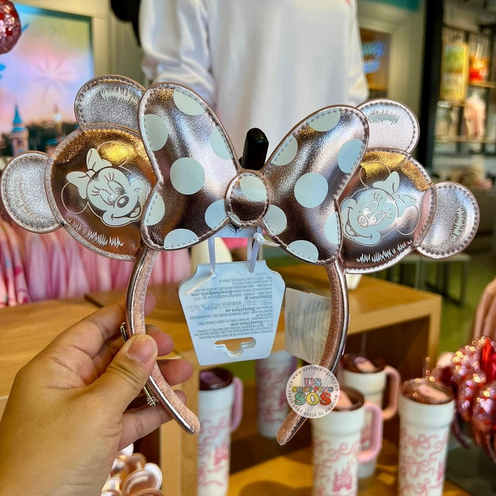 DLR/WDW - Loungefly Minnie Rose Gold Balloon Headband