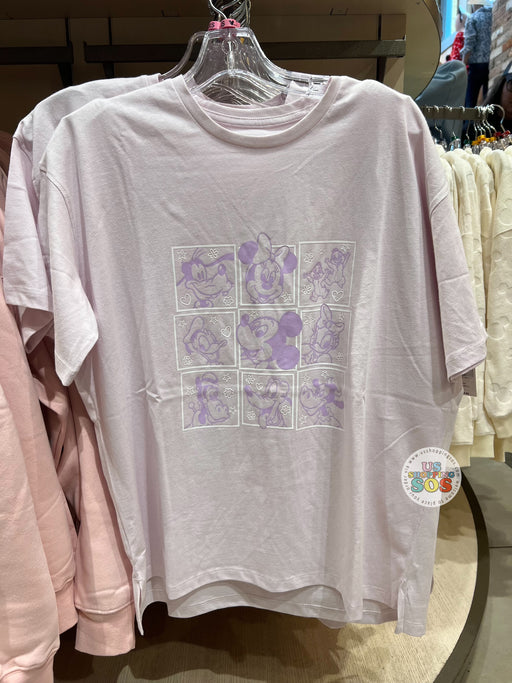 DLR/WDW - Mickey & Friends Lavender Graphic Tee (Adult)