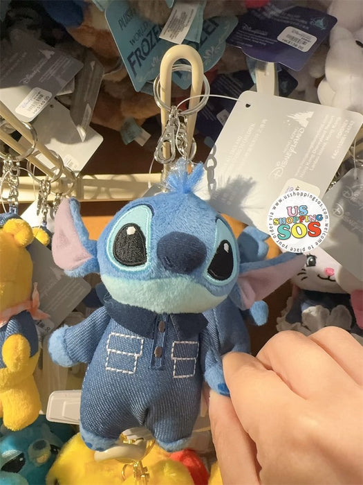 HKDL - Jean Style x Stitch Plush Keychain