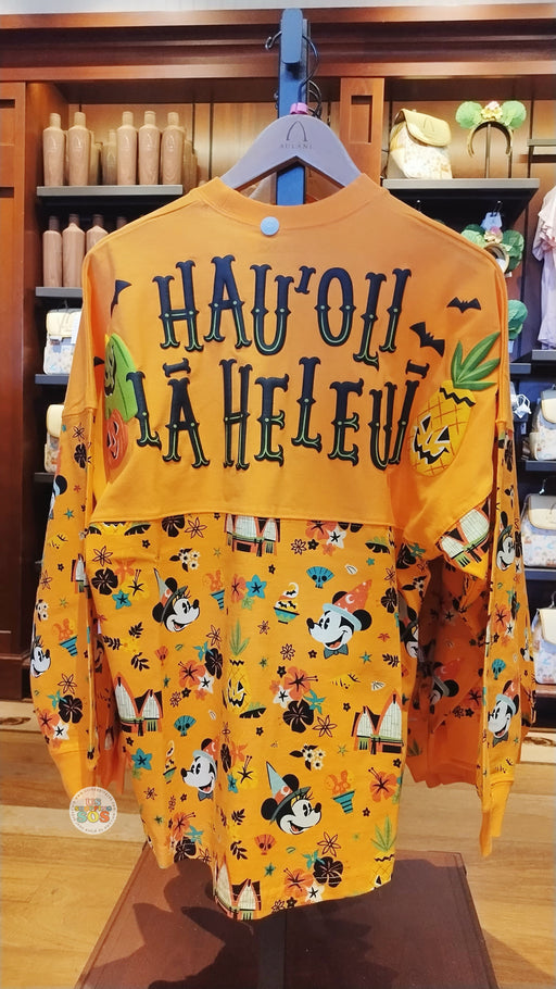 Aulani- Halloween 2025 - Mickey & Minnie Mouse Spirit Jersey Orange Pullover (Adult)