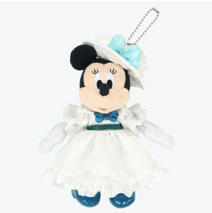TDR - Tokyo DisneySea 25th Anniversary "The Jubilee Journey" x Minnie Mouse "Fluffy White Dress" Plush Keychain (Release Date: May 25, 2026)