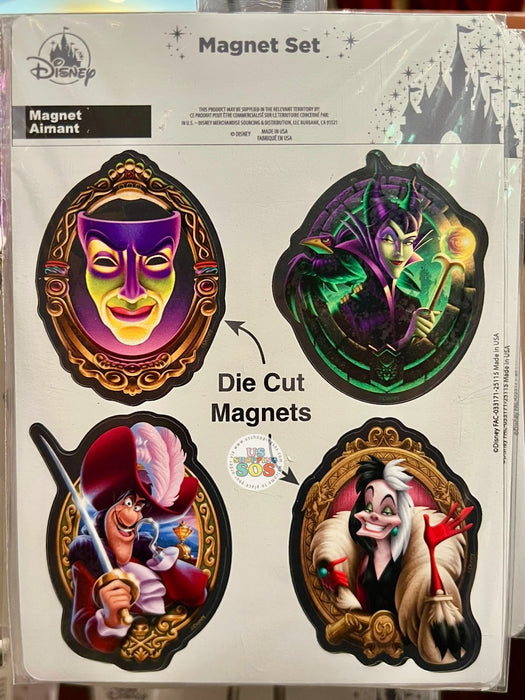 WDW - Disney Villains Unfairly Ever After - Die-Cut Magnet Set of 4