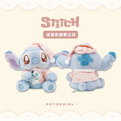 China Exclusive Potdemiel - 2026 Stitch & Scrump Pajama Plush Toy (Color: Light Blue)