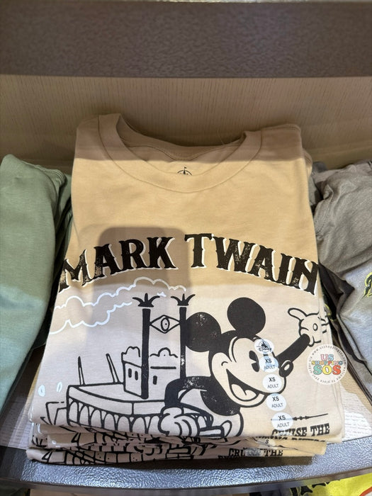 DLR/WDW - Disneyland Attraction Mark Twain Riverboat Oatmilk Graphic Tee (Adult)