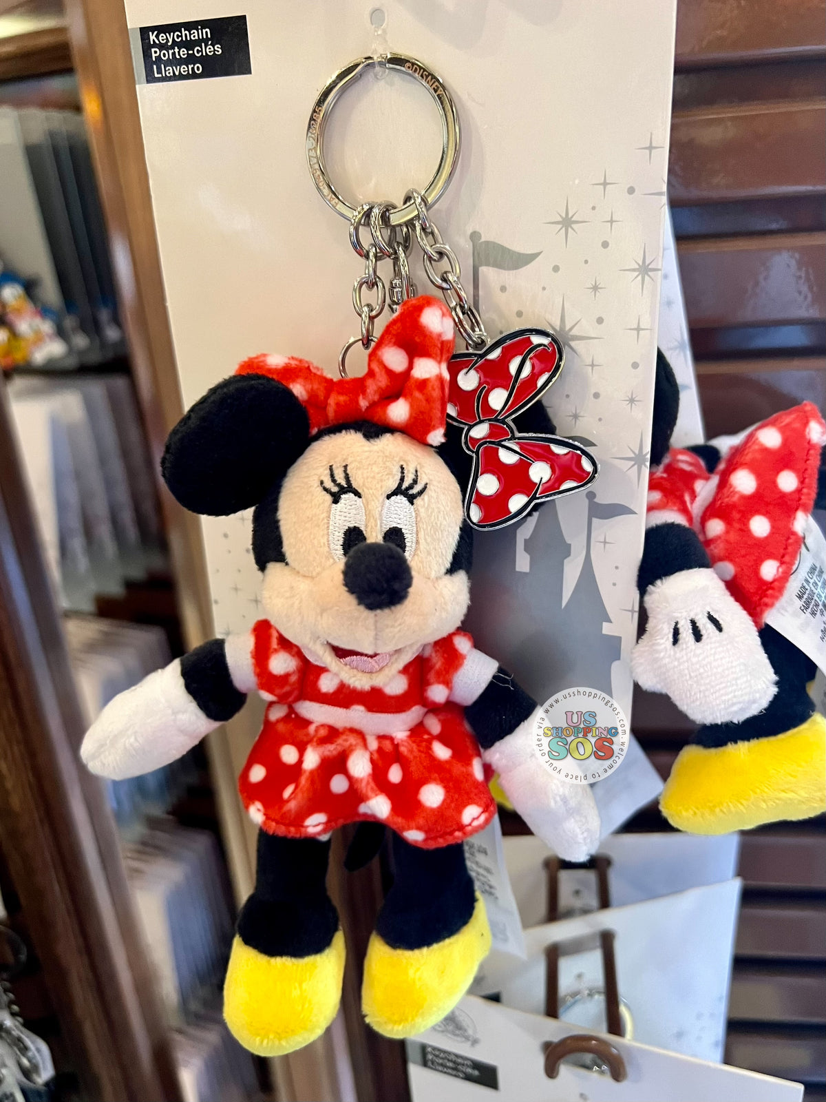 DLR/WDW - Minnie Mouse Plush Keychain — USShoppingSOS