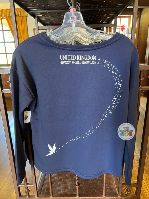 WDW - Epcot World Showcase UK - Tinker Bell Night-Sky Blue Pullover (Adult)