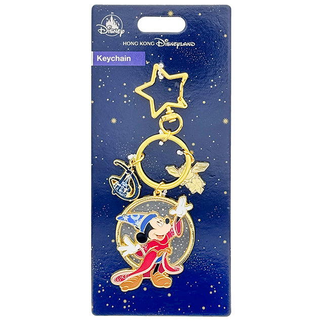 HKDL - Fantasia 2000 Sorcerer Mickey Metal Keychain