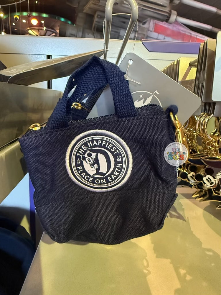 DLR/WDW - Disneyland Vintage D 2026 - Dark Navy Coin Pouch Keychain
