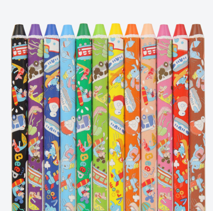 TDR - "Go-Go-Go! with Disney Vehicles" Collection x Color Pencil Set (Release Date: July 11, 2024)