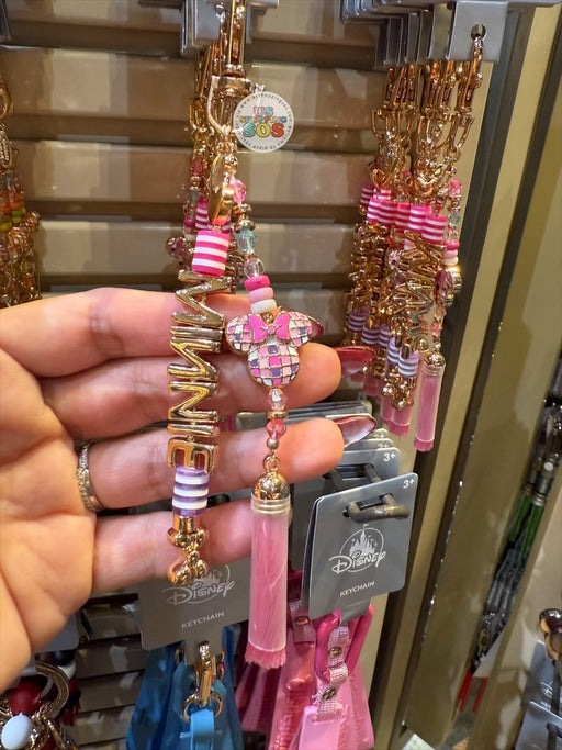DLR/WDW - Minnie Icon Pink Purple Charm Keychain