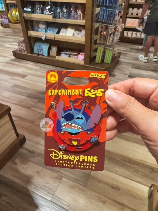 HKDL - 2026 Stitch Experiment 626 Pin Badge
