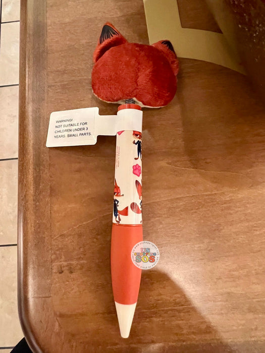 DLR/WDW - Zootopia - Nick Wilde Face Icon Plush Pen