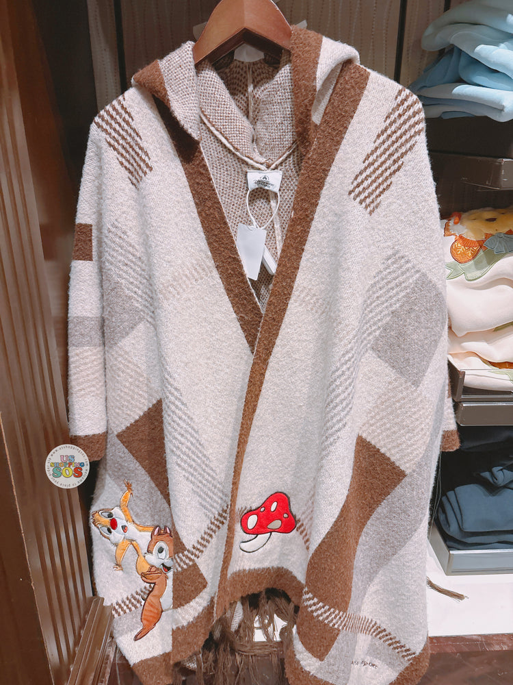 SHDL - 2026 Chip & Dale Knit Poncho with Hat (Adults)