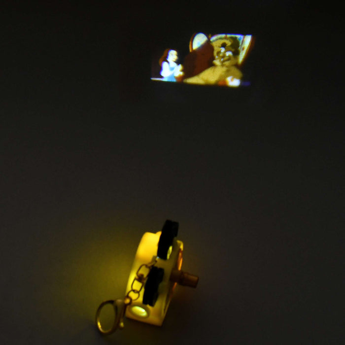 JDS - 2026 Key chain Fes x Beauty and the Beast Belle Light Up Projection Machine Keychain
