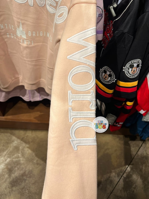 DLR/WDW - Park Logo Authentic Castle Original Peach Zip Hoodie Jacket (Adult)