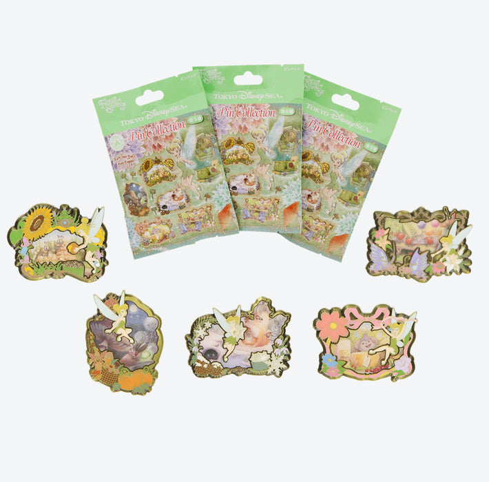 TDR - Fantasy Springs "Fairy Tinkerbell's Busy Buggy" Collection x Mystery Pin Badges