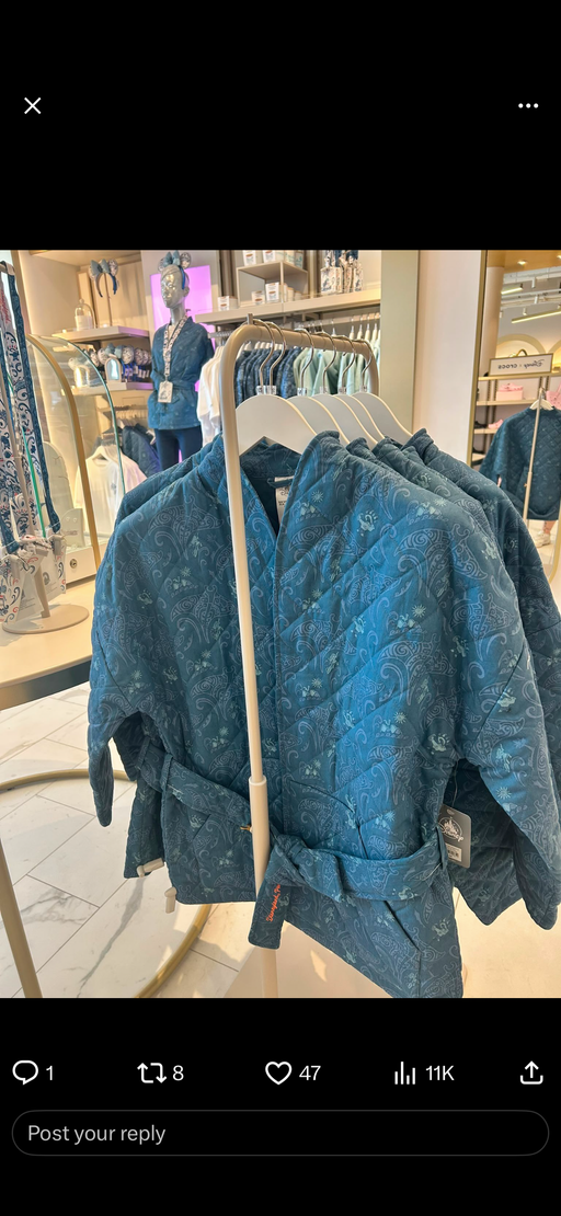 DLP - 2026 Moana Disney Style Collection x Quilted Kimono Jacket for Adults