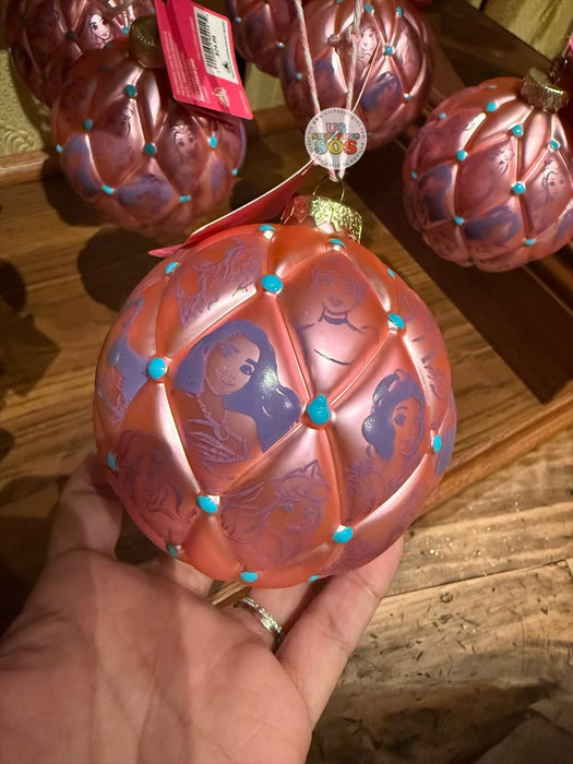 DLR/WDW - Disney Princess Bauble Glass Hanging Ornament 2026