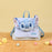 China Exclusive- Stitch Plushy Big Face “Checkered Style’ 2 Ways Bag (Backpack & Shoulder Bag)