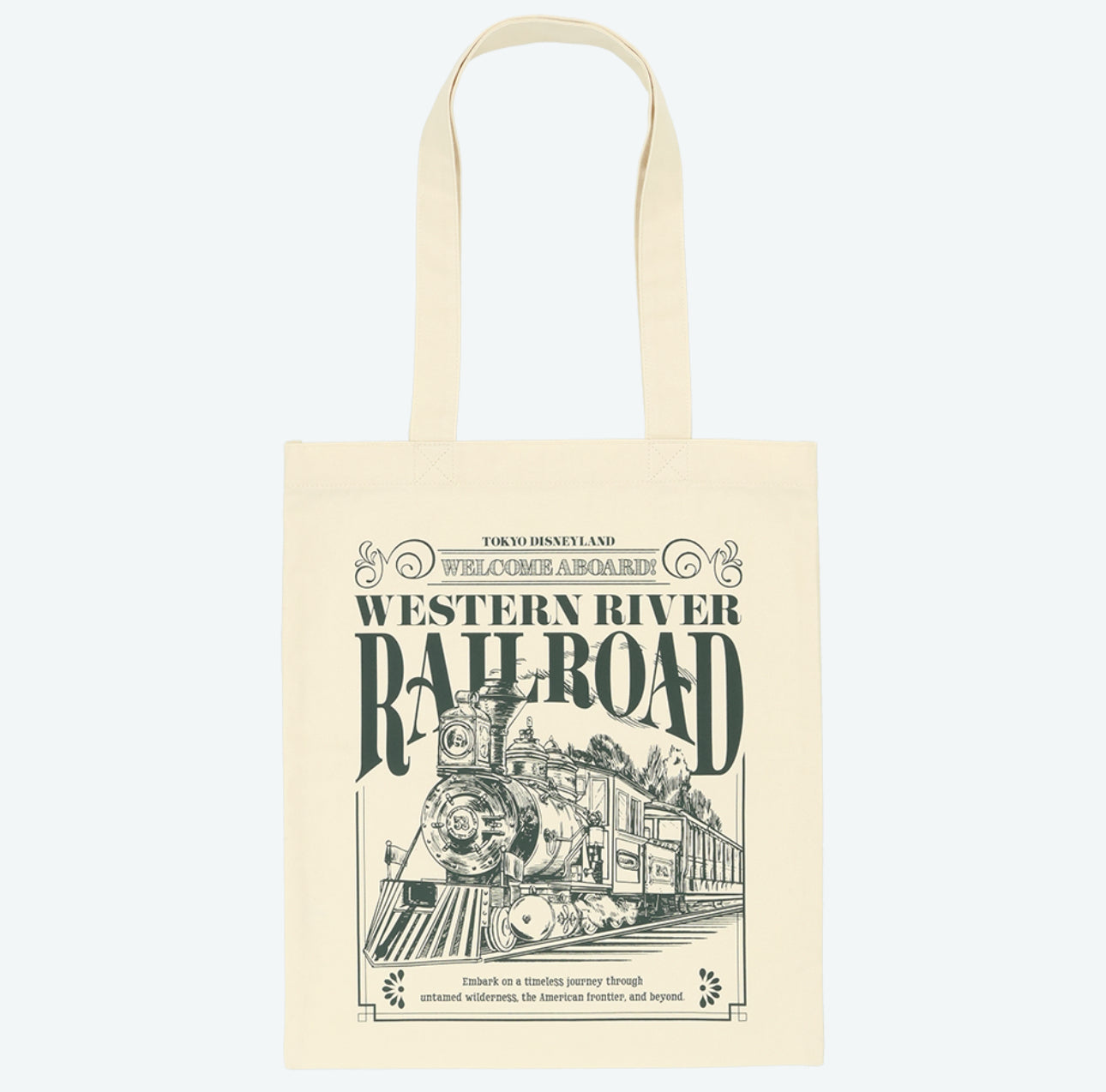 TDR - Tokyo Disneyland "Western River Railway" Tote Bag