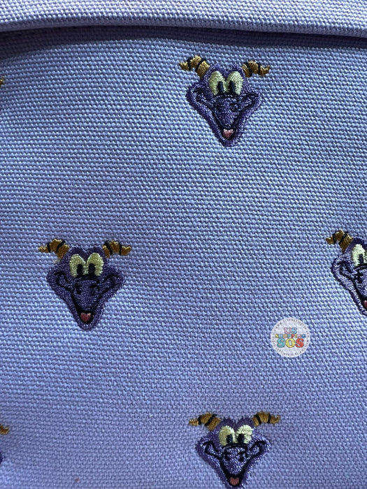 WDW - Loungefly Figment All-Over-Print Embroidered Icon Purple Canvas Backpack
