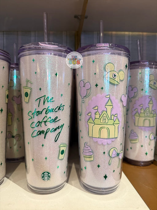 DLR/WDW - Starbucks 2026 - Castle Cream/Lavender Acrylic Tumbler