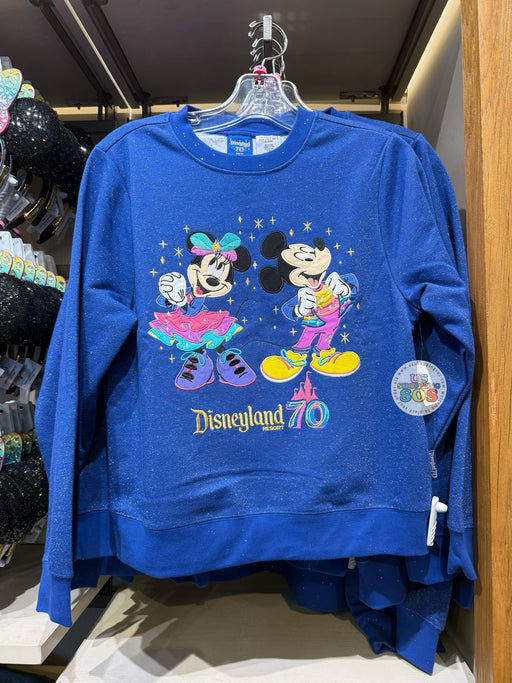 DLR - Disneyland 70th Celebration - Mickey and Minnie Mouse Sweatshirt (Adult)