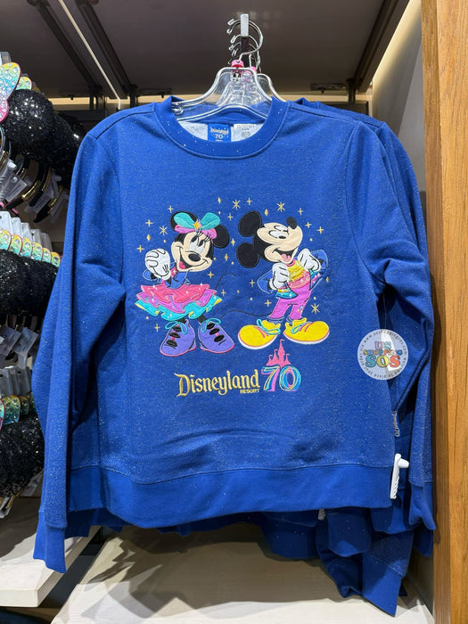DLR - Disneyland 70th Celebration - Mickey and Minnie Mouse Sweatshirt (Adult)