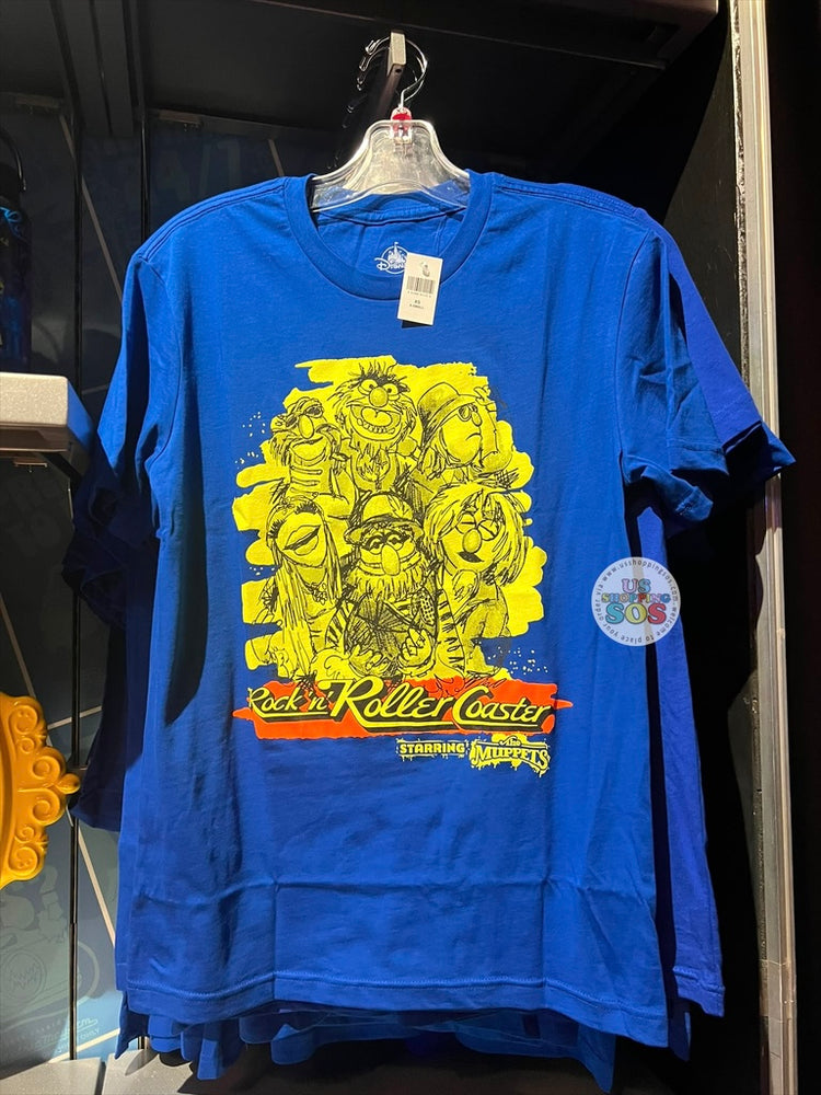 WDW - Rock ‘n’ Roller Coaster Starring The Muppets 2026 - Electric Mayhem Blue Graphic T-Shirt (Adult)