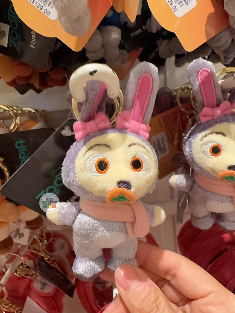 HKDL - Zootopia 2 x Finnick Christmas Mini Plush Keychain